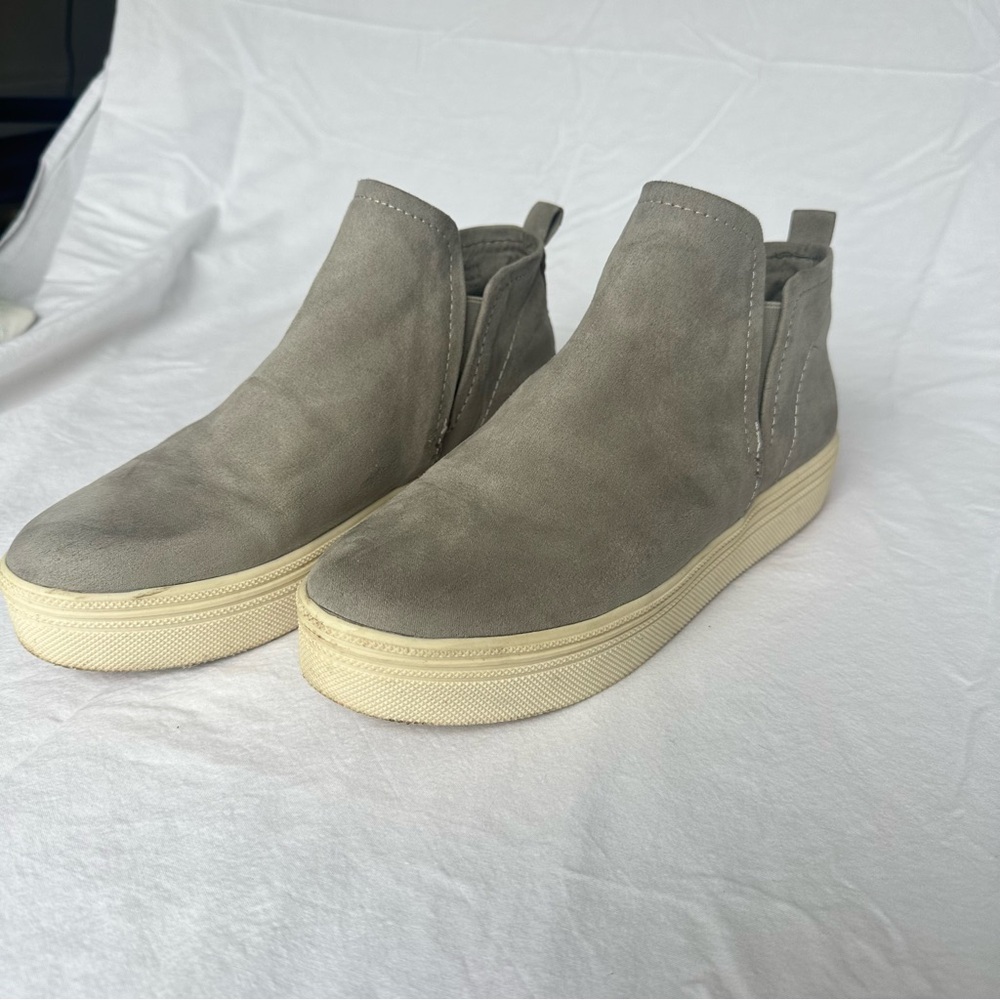 Dolce Vita Gray Suede Slip-On Sneakers